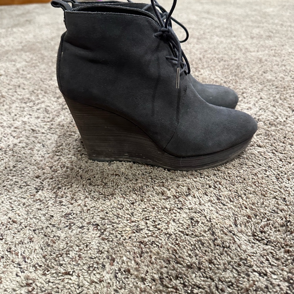 Michael Kors Suede Wedge Boots